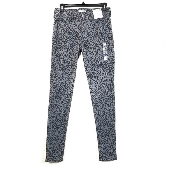 LEOPARD Jeggings SO Low Rise Skinny Ankle Stretch - Picture 2 of 4